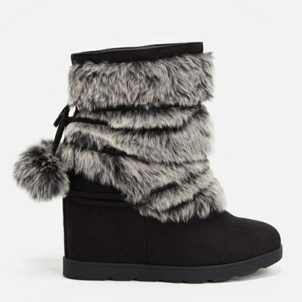 Women's black gray egritte boots/booties size 10 - Picture 6 of 6